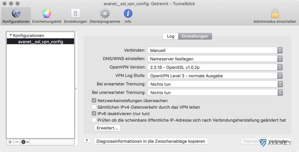 tunnelblick mac configuration